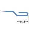 ролики для закрытого продольного фальца (1,0 -1,5 мм) на RAS 22.09 - исполнительные размеры профиля закрытого продольного фальца